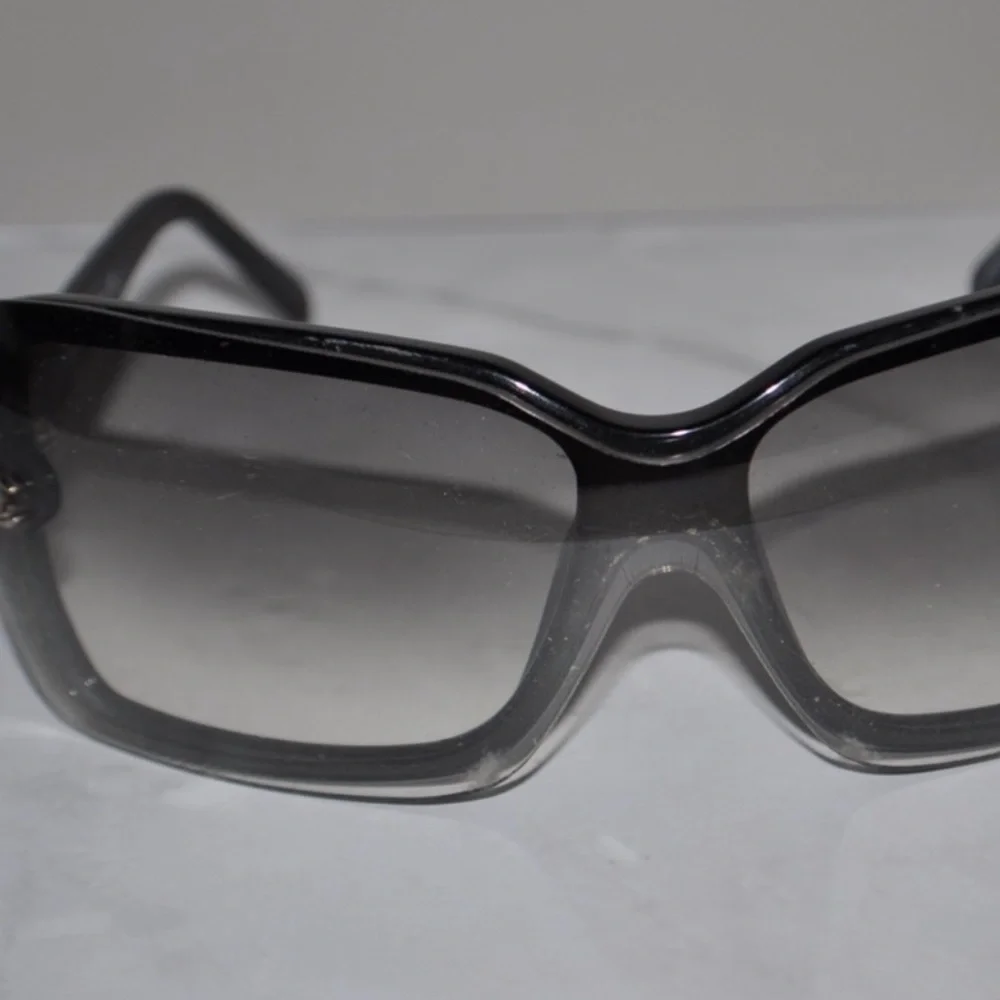 CHANEL Glossy Black Sunglasses